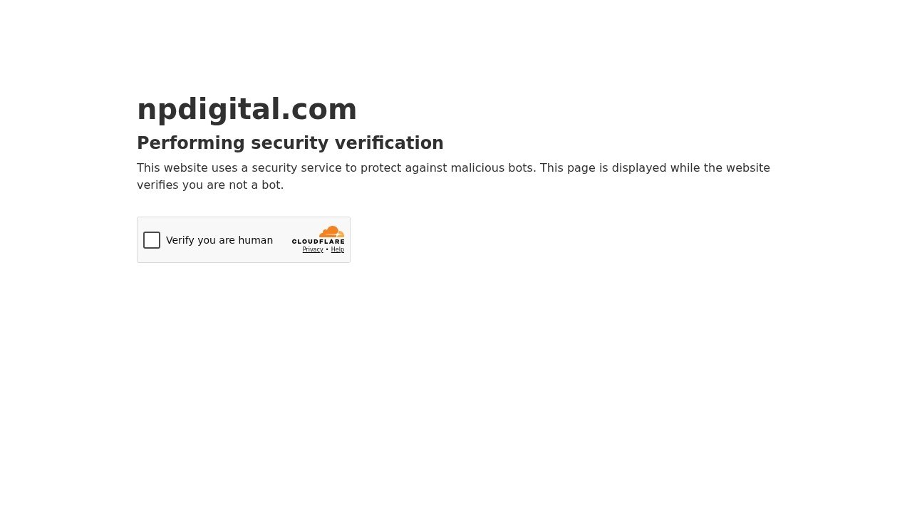 NP Digital homepage screenshot